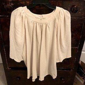 *NWT Calvin Klein cream blouse